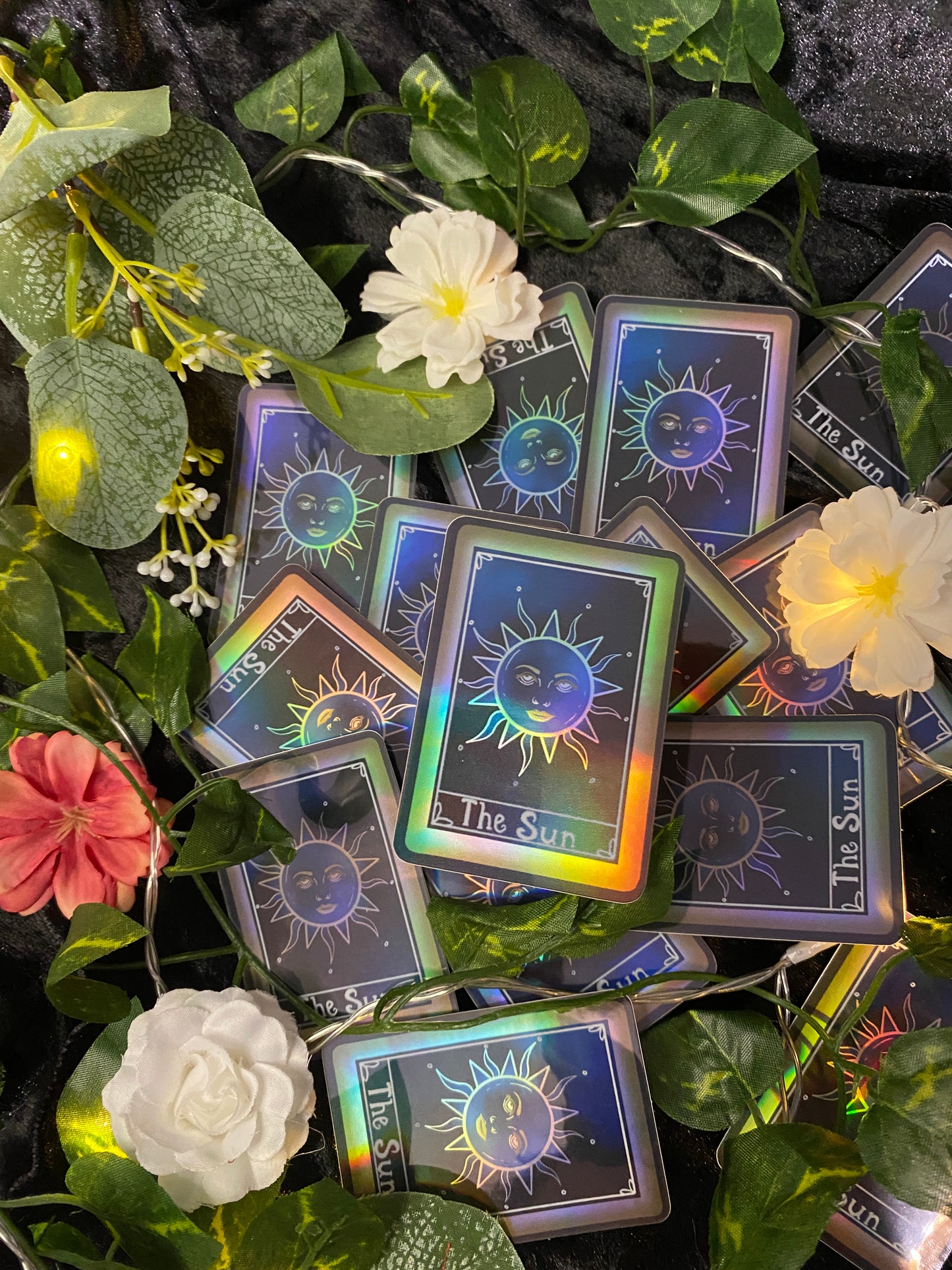 The Sun Tarot Sticker Holographic