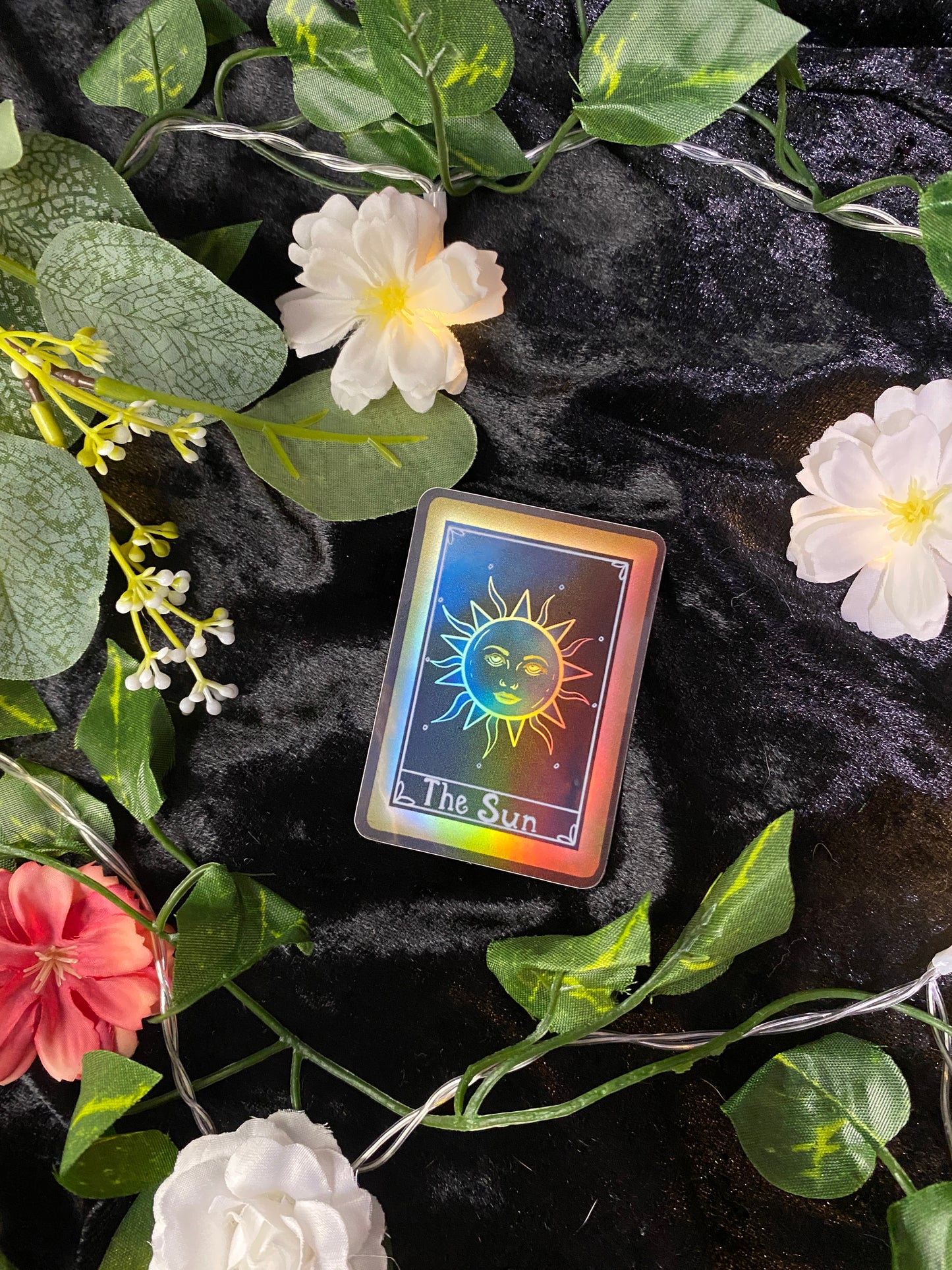 The Sun Tarot Sticker Holographic